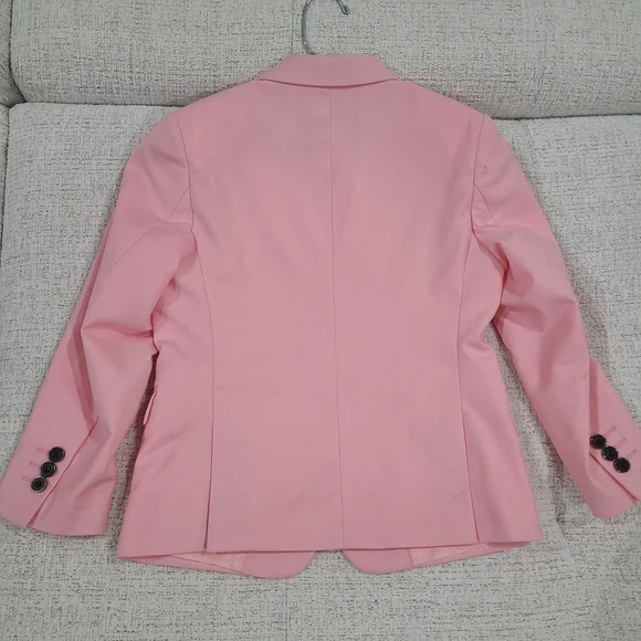 Boys Size 7 Blazer Dress Sport Coat Miami Vice Pink Suit Jacket Shawl Lapels - Picture 3 of 7